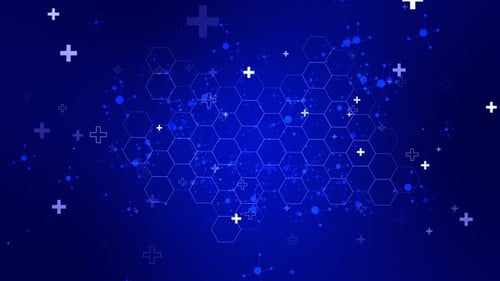 Science Geometric Concept Health Care Connected Lines with Dots Medical Technology Chemistry Science