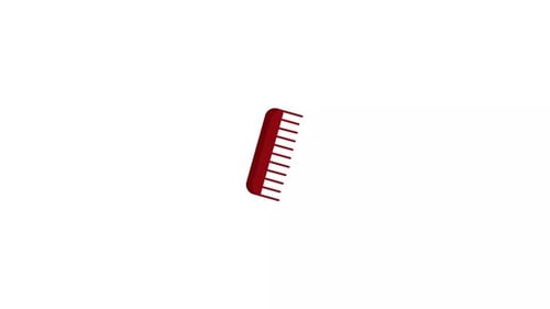 Flat Design Comb Rotation Animation