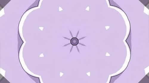 Animated pattern style with floral layers