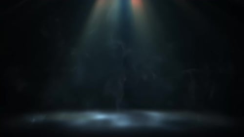 Cinematic Spotlight and Smoke Background Animation