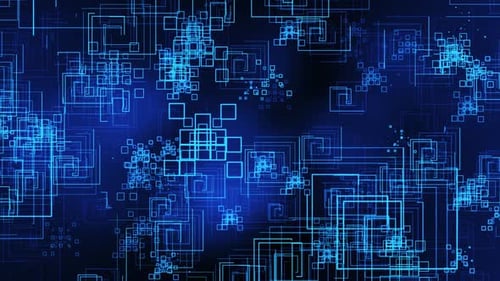 Abstract Blue Digital Circuitry Data Technology Background