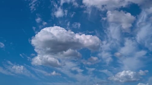 Sky Time Lapse Cumulonimbus Cloud Movement Moving Clouds and Sun Time Lapse The Sky with Clouds