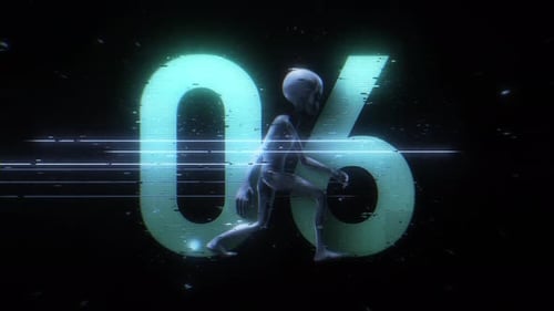 Alien Glitch Countdown Nummer 06