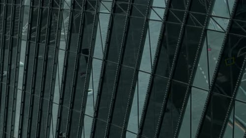 Black glass building