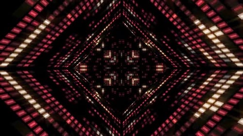 red led tunnel VJ background