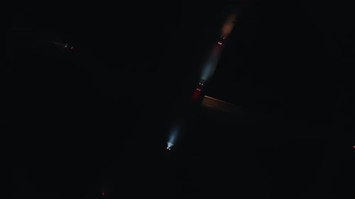 City Junction at Night Without a Single Lamppost Top View