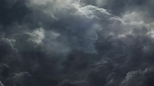 dark clouds are night during a thunderstorm