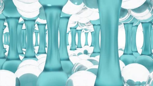 Skin Care Structure Glass Material Able to Loop Endless