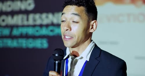 Speaker Presenting at a Corporate Event