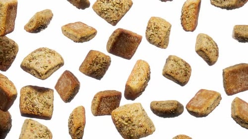 Modern Animated Seeded Bread Rolls Tumbling