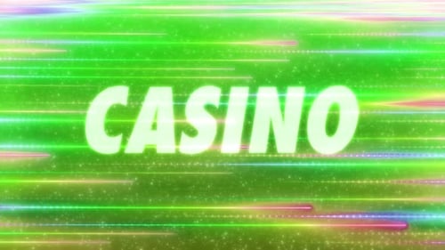Casino Word With Colourful Background V3