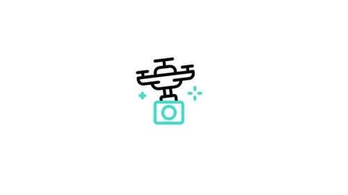 Camera Drone Animated Icon