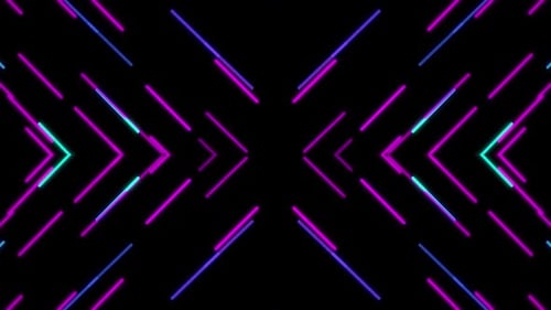 Neon Geometric Lines Animated Background Loop