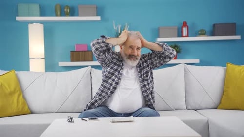 The man having a nervous breakdown is angry and does not feel well.