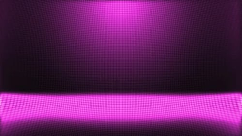 Dynamic Glowing Magenta Grid Stage Background