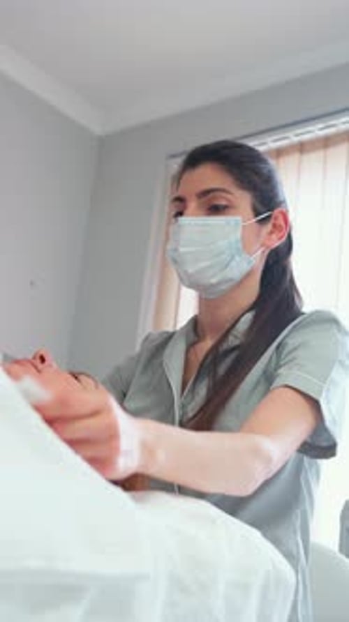 Professional Skincare Treatment for Rejuvenation at Wellness Center in the Afternoon