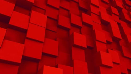 Würfel-Mosaik-Hintergrund Rot