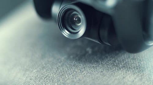 4K Drone Camera Lens and sensors, hyper close up, aerial photography gear, professional film equipme