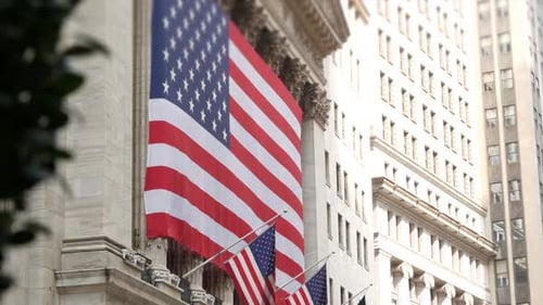 New York Manhattan Downtown Financial District USA American Wall Street Stock Exchange Building