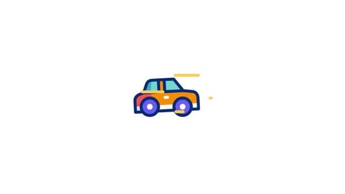 Minicar Animated Icon