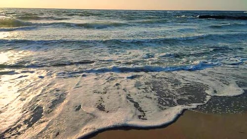 Dawn on Sea Sunset on Sea Sunrise Sunset on Ocean Glowing Sun Above Horizon