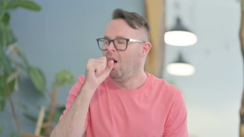 Man suffering with Cough