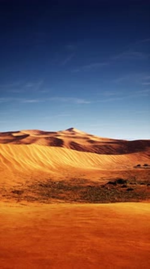 Desert Landscape With Blue Sky