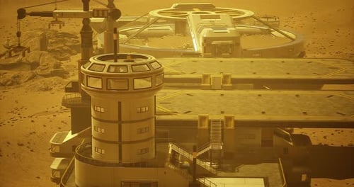 Exploration Base on Mars Showcases Advanced Technology and Design