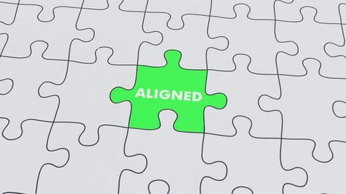 Misaligned Aligned Jigsaw puzzle assembled