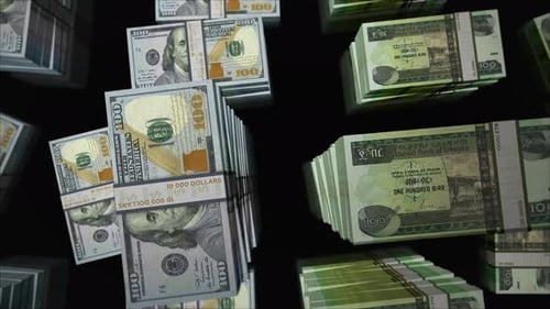 US Dollar and Ethiopia Birr money exchange loop