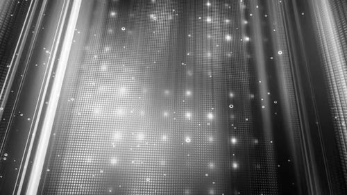 Glowing Digital Grid Particles Futuristic Background Loop