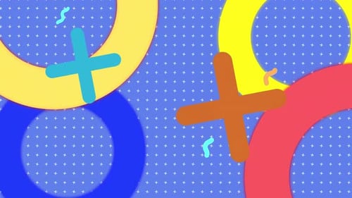 Abstract geometric shapes in a seamless loop. Art design modern background.