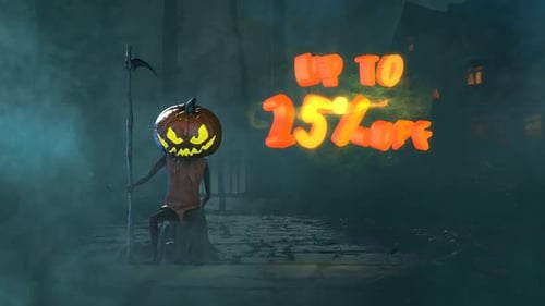 Pumpkin Man Halloween Promo 25off