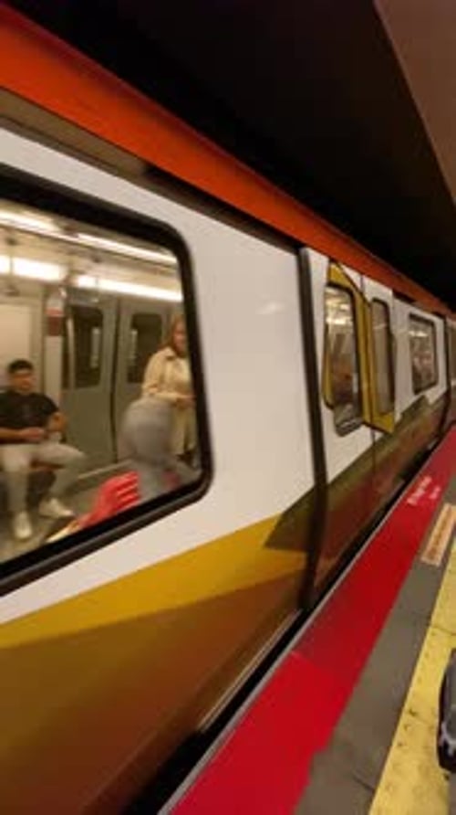 Coming to the metro station