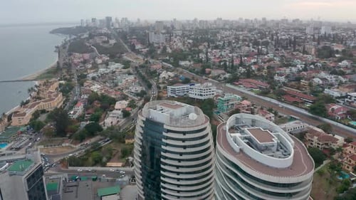 Mozambique Maputo, drone 4K footage