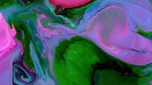 Abstract Colorful Paint Swirls and Blends