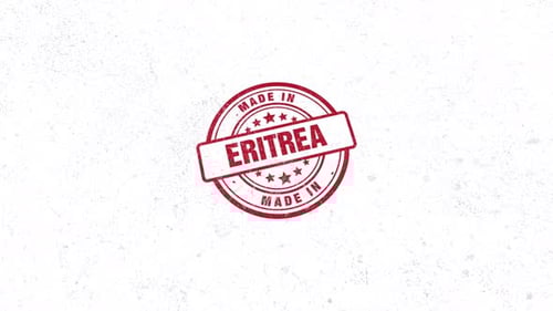 Sello de goma hecho en Eritrea