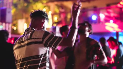 Cool Indian Hipster Dance at Nightclub Party Night Club Techno Rave India Life