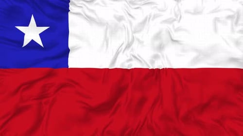 Realistic Waving Chilean Flag Animation