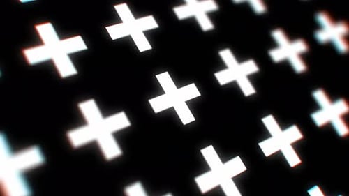 Animated 3d plus background. 4K Loop. Abstract background.