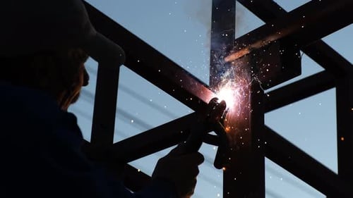 Construction Worker Welding