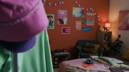 Inviting Room Interior with Youthful Decor