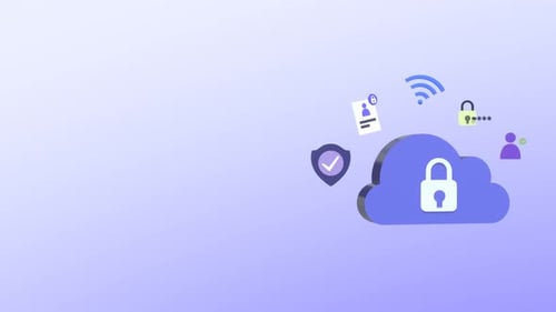 Animação de computação em nuvem e segurança de dados com espaço de cópia