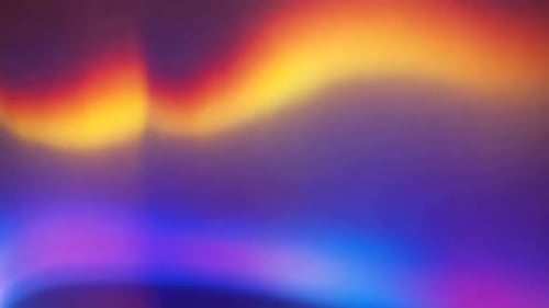 Abstract Fluid Gradient Background with Shifting Holographic Light Leaks