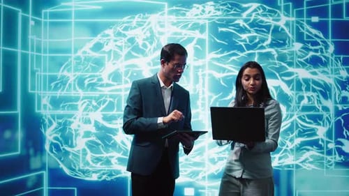 AI Digital Brain Technology Corporate Meeting