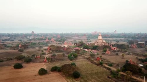 Bagan archaeological zone: exploring myanmar's ancient temples from above