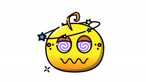 Hand Drawn Dizzy Emoji Animation