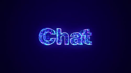 Chat Text Being Constructed Using Lines