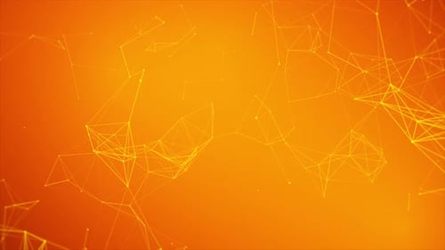 Golden Plexus Technology Network Background Loop