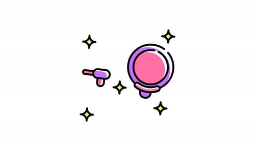Vídeo de animación con el icono del filtro Pop de Podcast